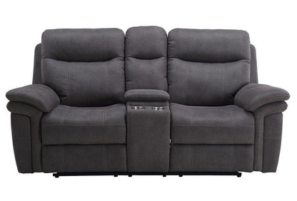 Parker House - Mason Power Console Loveseat in Charcoal - MMA822CPH-CHA view 1