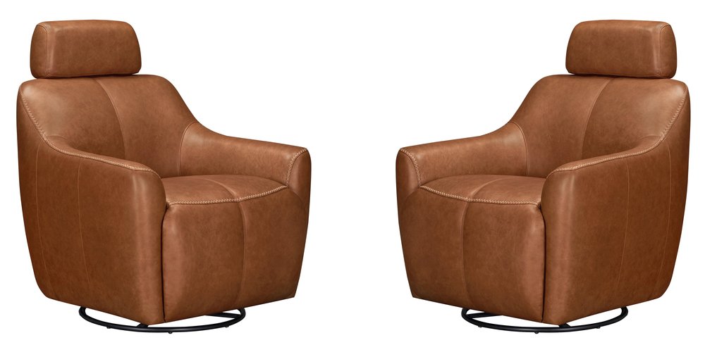 Parker House - Miles - Renaissance Cinnamon Swivel Gliding Accent Chair (Set of 2) - Renaissance Cinnamon - SMIL-KIT-912GS-2-RECI view 1