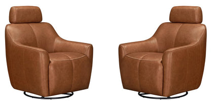 Parker House - Miles - Renaissance Cinnamon Swivel Gliding Accent Chair (Set of 2) - Renaissance Cinnamon - SMIL-KIT-912GS-2-RECI view 1