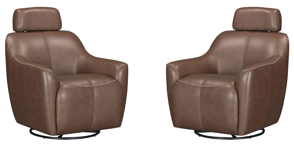 Parker House - Miles - Renaissance Tobacco Swivel Gliding Accent Chair (Set of 2) - Renaissance Tobacco - SMIL-KIT-912GS-2-RETB view 1