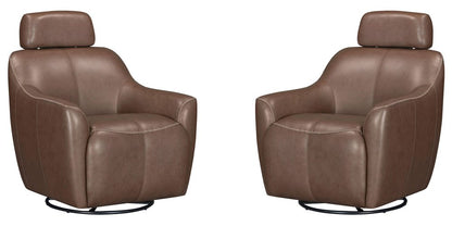 Parker House - Miles - Renaissance Tobacco Swivel Gliding Accent Chair (Set of 2) - Renaissance Tobacco - SMIL-KIT-912GS-2-RETB view 1