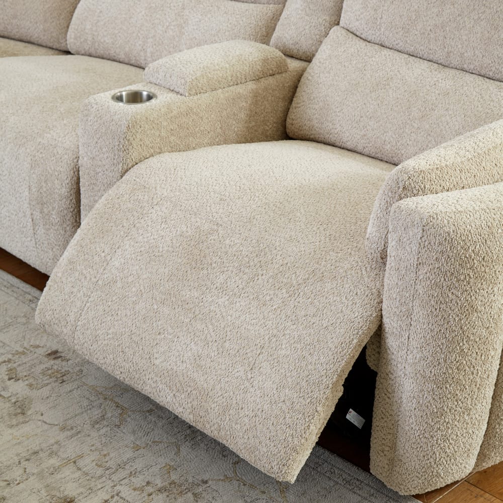 Parker House -  Modesto - Buttercream 6 Piece Modular Power Reclining Sectional with Power Adjustable Headrests - MMOD-PACKA(H)-BUCR view 4