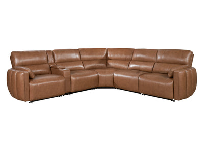 Parker House -  Modesto - Sable 6 Piece Modular Power Reclining Sectional with Power Adjustable Headrests - MMOD-PACKA(H)-SABL view 1