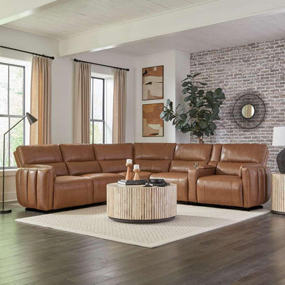 Parker House -  Modesto - Sable 6 Piece Modular Power Reclining Sectional with Power Adjustable Headrests - MMOD-PACKA(H)-SABL view 2