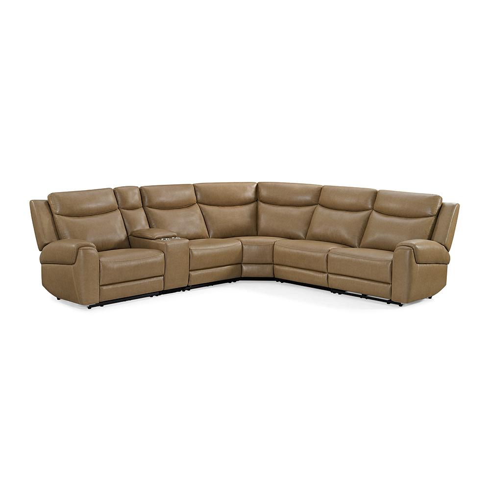 Parker House - Momentum - Cashew 6 Piece Modular Power Reclining Sectional with Power Adjustable Headrests - MMTM-PACKA(HZ)-HM-CSHW view 1