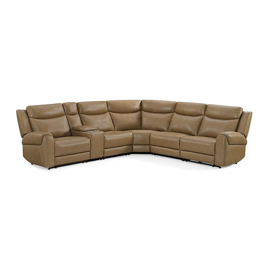 Parker House - Momentum - Cashew 6 Piece Modular Power Reclining Sectional with Power Adjustable Headrests - MMTM-PACKA(HZ)-HM-CSHW view 1