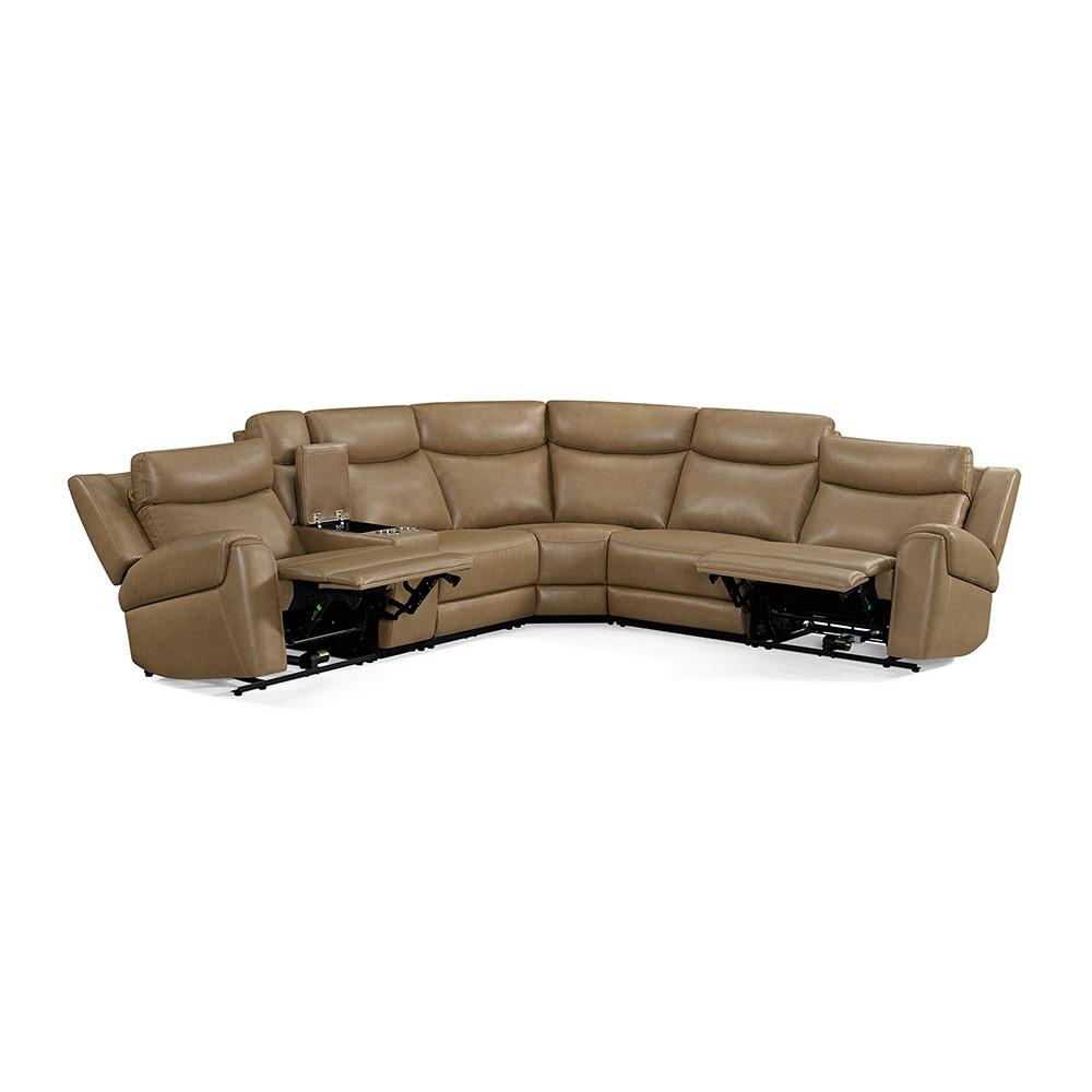 Parker House - Momentum - Cashew 6 Piece Modular Power Reclining Sectional with Power Adjustable Headrests - MMTM-PACKA(HZ)-HM-CSHW view 3