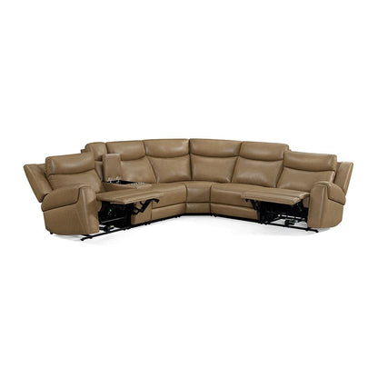 Parker House - Momentum - Cashew 6 Piece Modular Power Reclining Sectional with Power Adjustable Headrests - MMTM-PACKA(HZ)-HM-CSHW view 3