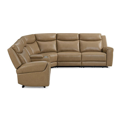 Parker House - Momentum - Cashew 6 Piece Modular Power Reclining Sectional with Power Adjustable Headrests - MMTM-PACKA(HZ)-HM-CSHW view 6
