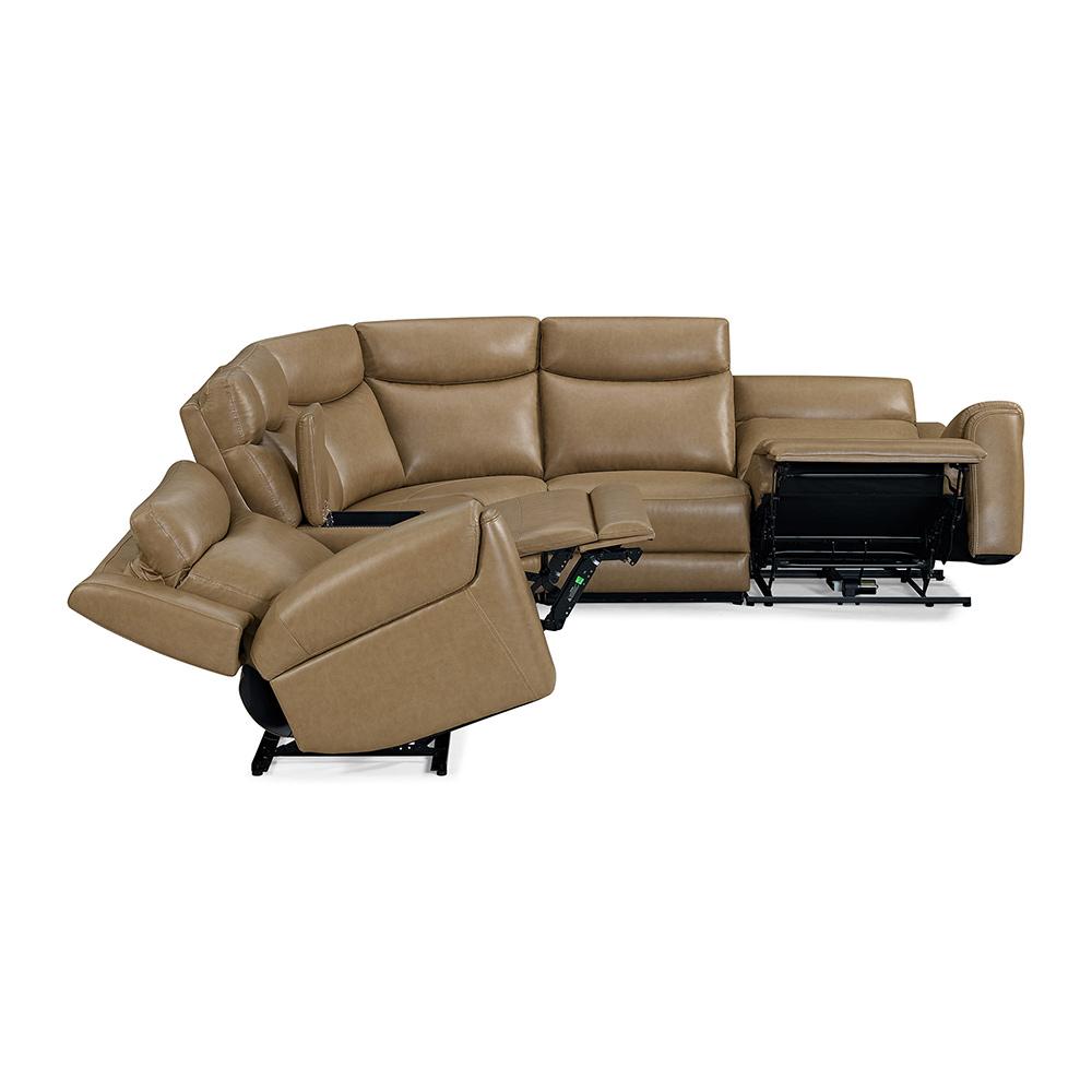 Parker House - Momentum - Cashew 6 Piece Modular Power Reclining Sectional with Power Adjustable Headrests - MMTM-PACKA(HZ)-HM-CSHW view 7