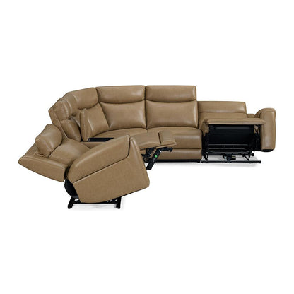 Parker House - Momentum - Cashew 6 Piece Modular Power Reclining Sectional with Power Adjustable Headrests - MMTM-PACKA(HZ)-HM-CSHW view 7