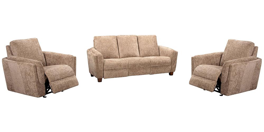 Parker House - Morehead - Biscotti Power Reclining Sofa and 2 Recliners - MMHD-311P-BISC_CLOSEOUT view 3