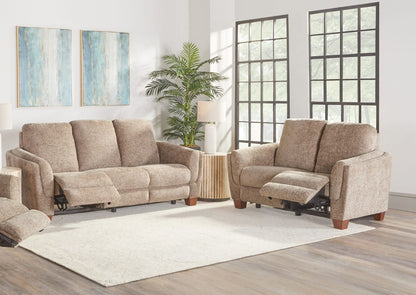 Parker House - Morehead - Biscotti Power Reclining Sofa and Loveseat - MMHD-32P-BISC view 8