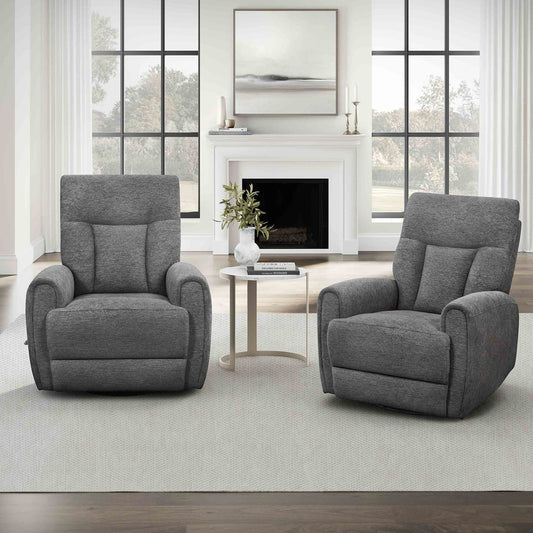 Parker House - Natalia - Nightfall Manual Swivel Glider Recliner (Set of 2) - Nightfall - MNAT-KIT-812GS-2-NTFL view 1