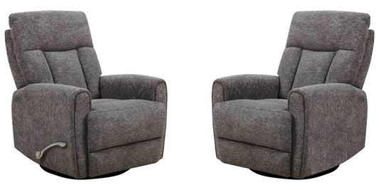 Parker House - Natalia - Nightfall Manual Swivel Glider Recliner (Set of 2) - Nightfall - MNAT-KIT-812GS-2-NTFL view 2