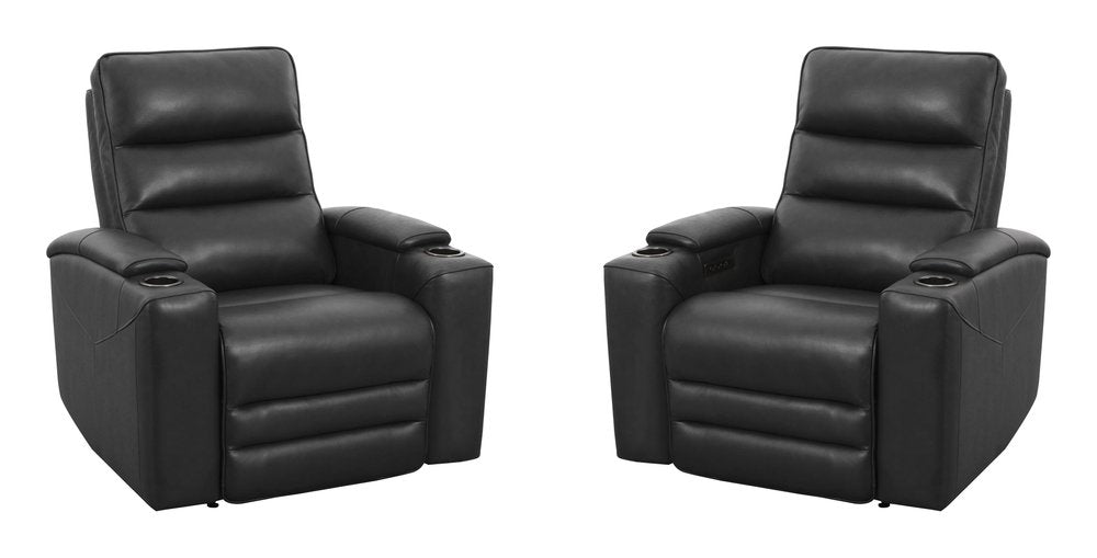 Parker House - Nexus - Autumn Black Zero Gravity Power Recliner P3 (Set of 2) - Autumn Black - MNEX-KIT-812PHLZ-2-ATBK view 1