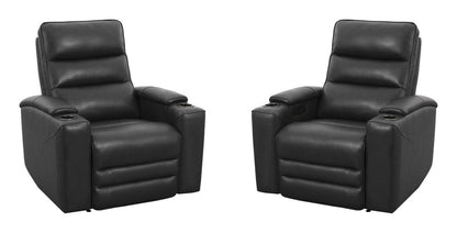 Parker House - Nexus - Autumn Black Zero Gravity Power Recliner P3 (Set of 2) - Autumn Black - MNEX-KIT-812PHLZ-2-ATBK view 1