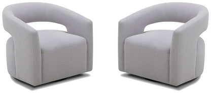 Parker House -  Orbit - Dame Dove Open Back Accent Chair (Set of 2) - SORB#912-2-DMDV view 1
