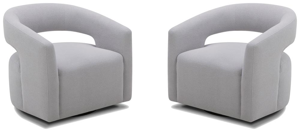 Parker House -  Orbit - Dame Dove Open Back Accent Chair (Set of 2) - SORB#912-2-DMDV view 3