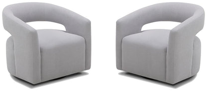 Parker House -  Orbit - Dame Dove Open Back Accent Chair (Set of 2) - SORB#912-2-DMDV view 3