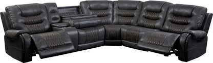 Parker House - Outlaw - Stallion 6 Piece Modular Power Sectional with Drop Down Table and Power Adjustable Headrests - MOUT-PACKT(H)-STA veiw 3