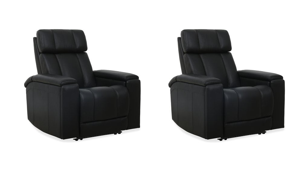 Parker House - Phoenix - Autumn Black Zero Gravity Power Recliner with Immersive Audio P3 (Set of 2) - Black - MPHX-KIT-812P3ZIA-2-ATBK view 1