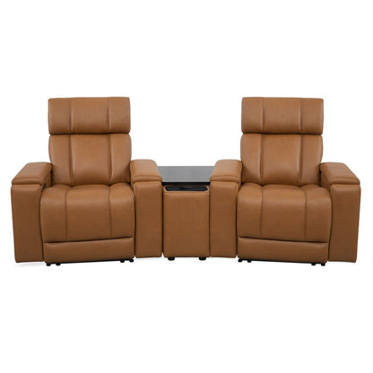 Parker House - Phoenix - Autumn Caramel Zero Gravity Power 2 Seat Home Theater Seating with Wedge and Immersive Audio - Autumn Caramel - MPHX-KIT-812P3ZIA-3W-ATCA view 1