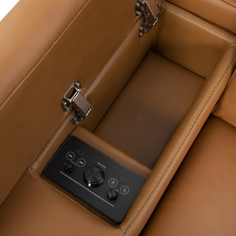 Parker House - Phoenix - Autumn Caramel Zero Gravity Power Recliner with Immersive Audio P3 (Set of 2) - Brown - MPHX-KIT-812P3ZIA-2-ATCA view 8