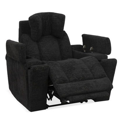 Parker House - Phoenix - Cabot Ebony Zero Gravity Power Recliner with Immersive Audio P3 (Set of 2) - Black - MPHX-KIT-812P3ZIA-2-CAEB view 3