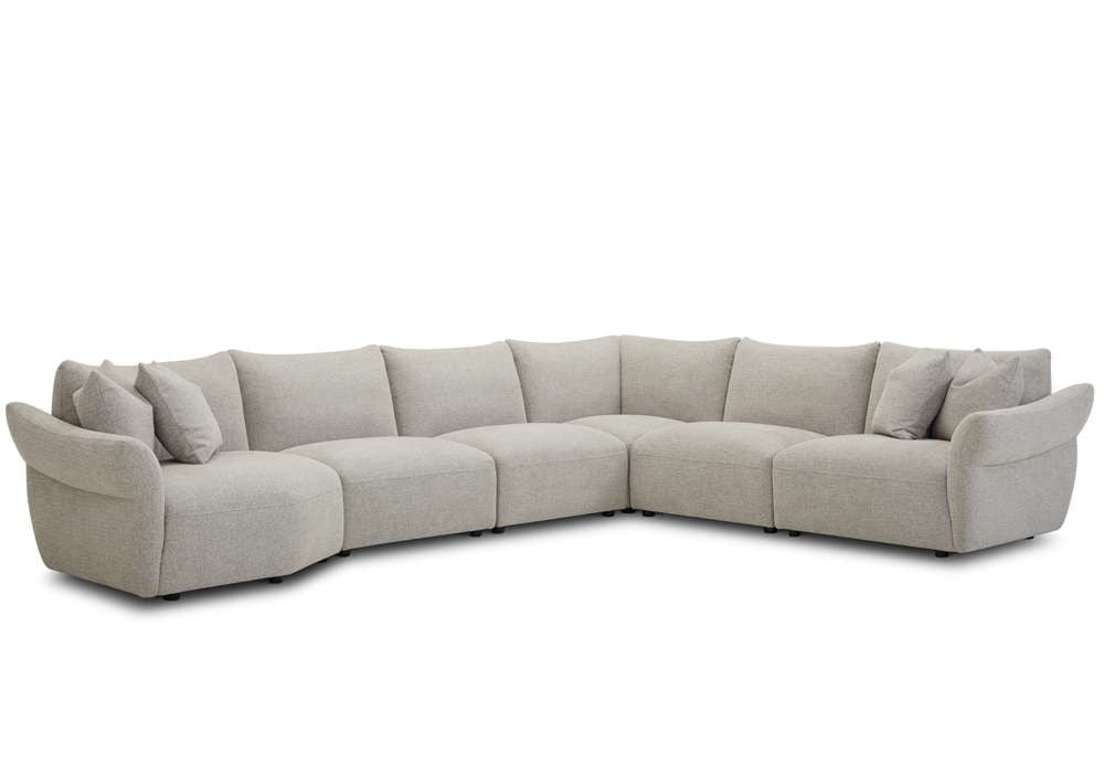 Parker House - Playful - Canes Cobblestone 6pc Sectional Package A - SPLA-PACK6A-CNCB view 1