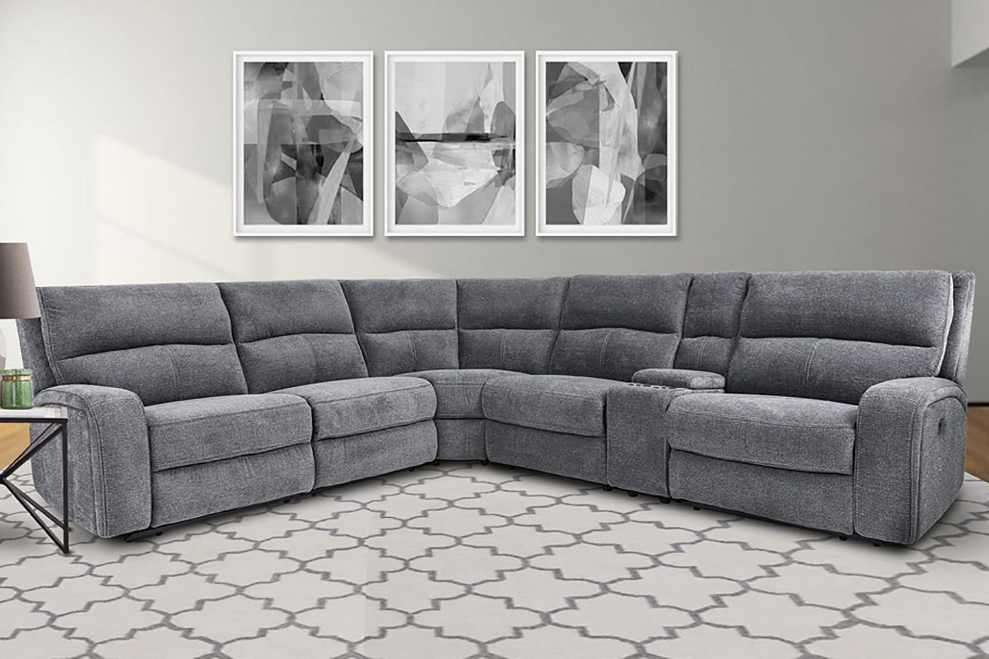 Parker House - Polaris Bizmark Grey 6-Piece Sectional - Package A - MPOL-PACKA(H)-BIG view 2