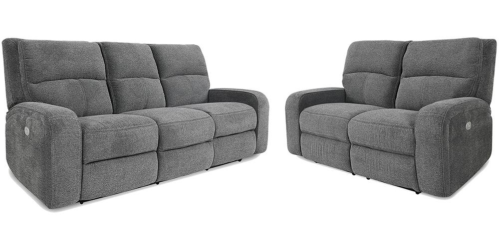 Parker House - Polaris - Bizmark Grey Power Reclining Sofa and Loveseat - MPOL-32PH-BIG view 1