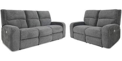 Parker House - Polaris - Bizmark Grey Power Reclining Sofa and Loveseat - MPOL-32PH-BIG view 1