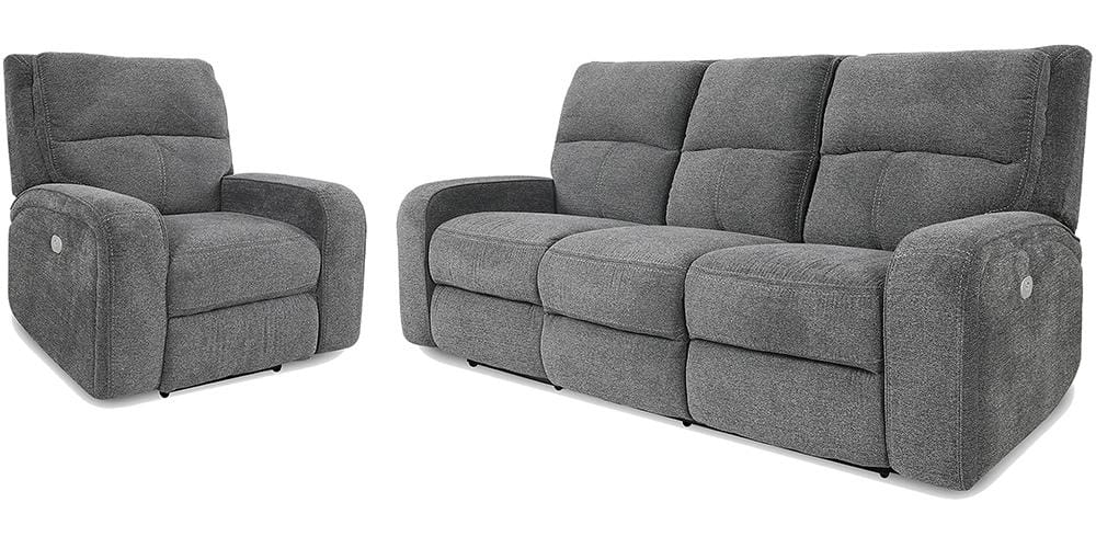 Parker House - Polaris - Bizmark Grey Power Reclining Sofa and Recliner - MPOL-31PH-BIG view 1