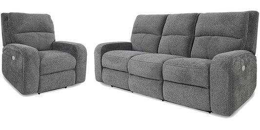 Parker House - Polaris - Bizmark Grey Power Reclining Sofa and Recliner - MPOL-31PH-BIG view 1