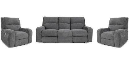 Parker House - Polaris - Bizmark Grey Power Reclining Sofa and Two Recliners - MPOL-311PH-BIG view 1