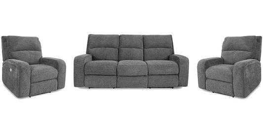 Parker House - Polaris - Bizmark Grey Power Reclining Sofa and Two Recliners - MPOL-311PH-BIG view 1