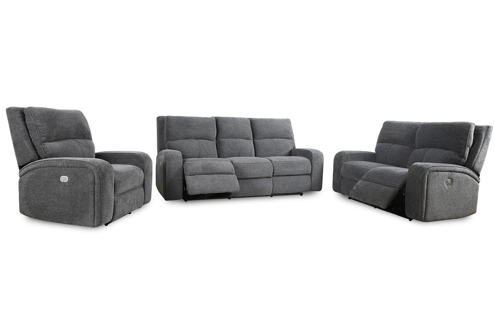 Parker House - Polaris - Bizmark Grey Power Reclining Sofa Loveseat and Recliner - MPOL-321PH-BIG view 1