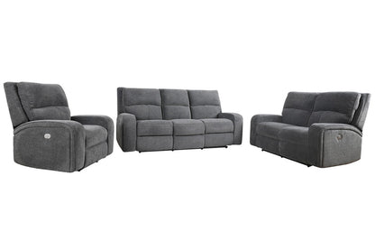 Parker House - Polaris - Bizmark Grey Power Reclining Sofa Loveseat and Recliner - MPOL-321PH-BIG view 2