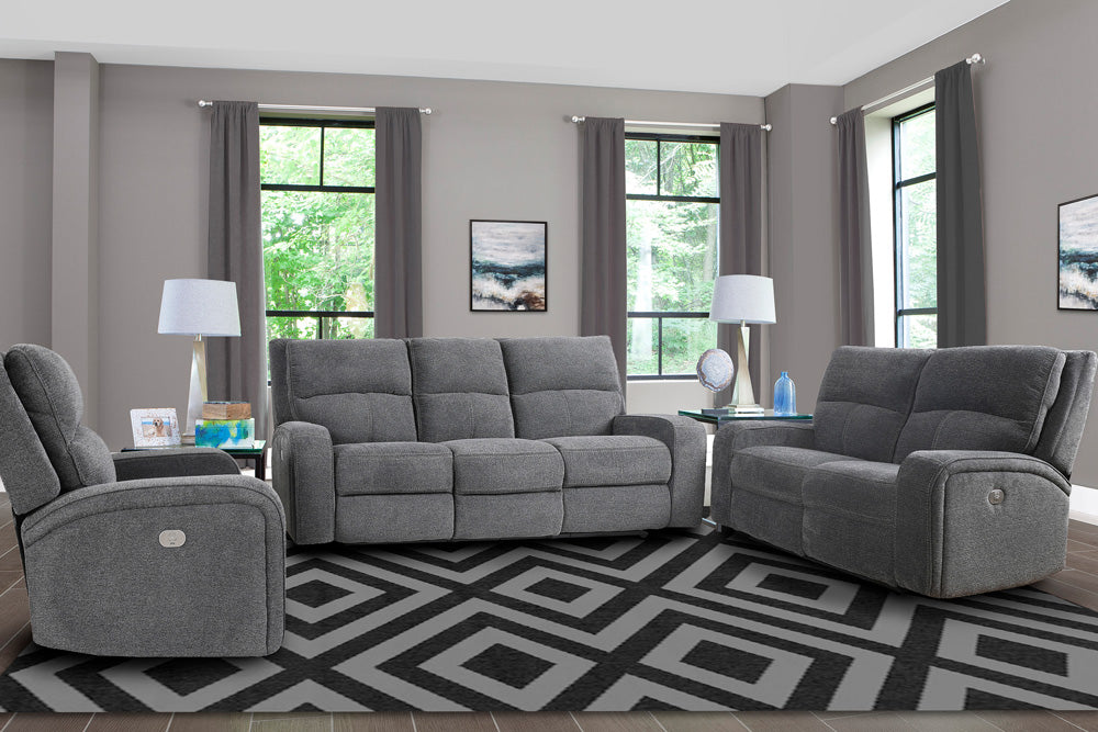 Parker House - Polaris - Bizmark Grey Power Reclining Sofa Loveseat and Recliner - MPOL-321PH-BIG view 13