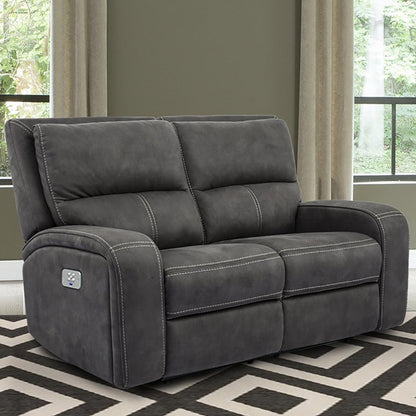 Parker House - Polaris Power Loveseat in Slate - MPOL822PH-SLA view 2