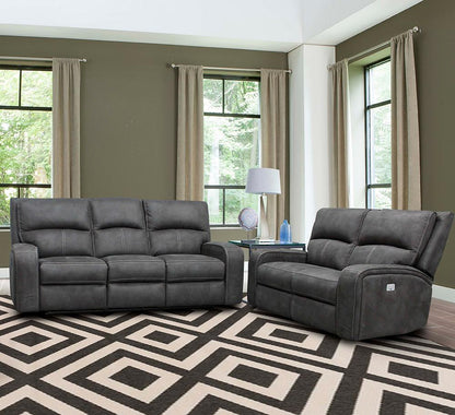 Parker House - Polaris - Slate Power Reclining Sofa and Loveseat - MPOL-32PH-SLA view 9