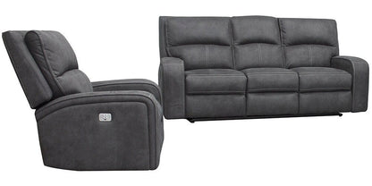 Parker House - Polaris - Slate Power Reclining Sofa and Recliner - MPOL-31PH-SLA view 1