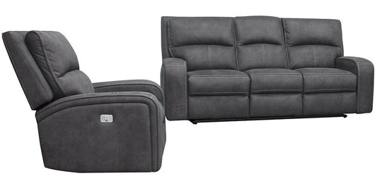 Parker House - Polaris - Slate Power Reclining Sofa and Recliner - MPOL-31PH-SLA view 1