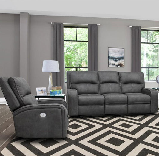 Parker House - Polaris - Slate Power Reclining Sofa and Recliner - MPOL-31PH-SLA view 2