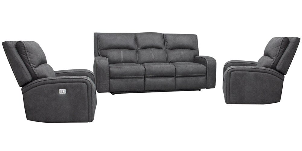 Parker House - Polaris - Slate Power Reclining Sofa and Two Recliners - MPOL-311PH-SLA view 1