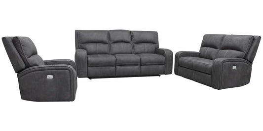 Parker House - Polaris - Slate Power Reclining Sofa Loveseat and Recliner - MPOL-321PH-SLA view 1