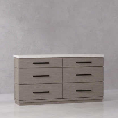 Parker House - Pure Modern - Bedroom King Panel Bed with Dresser and Mirror - BPUR-3PC-1166-DM veiw 6
