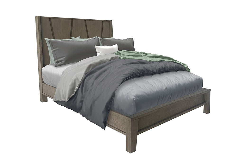 Parker House - Pure Modern - Bedroom Queen Panel Bed with Dresser and Mirror - BPUR-3PC-1150-DM veiw 9