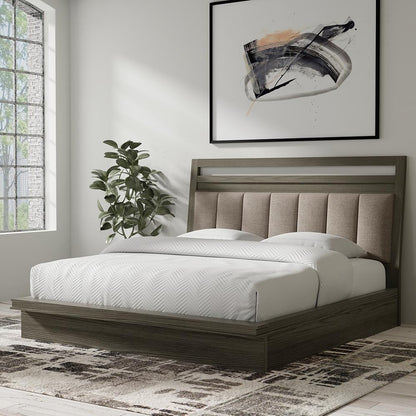 Parker House - Pure Modern - Bedroom Queen Platform Bed with Dresser and Mirror - BPUR-3PC-1250-DM veiw 3